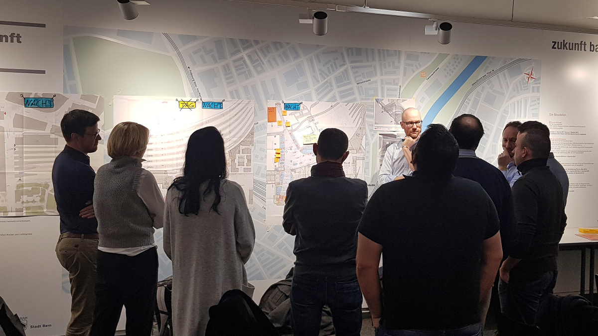 Von EBP moderierte Diskussion der Sicherheitslage bei Tag und bei Nacht mit Workshops