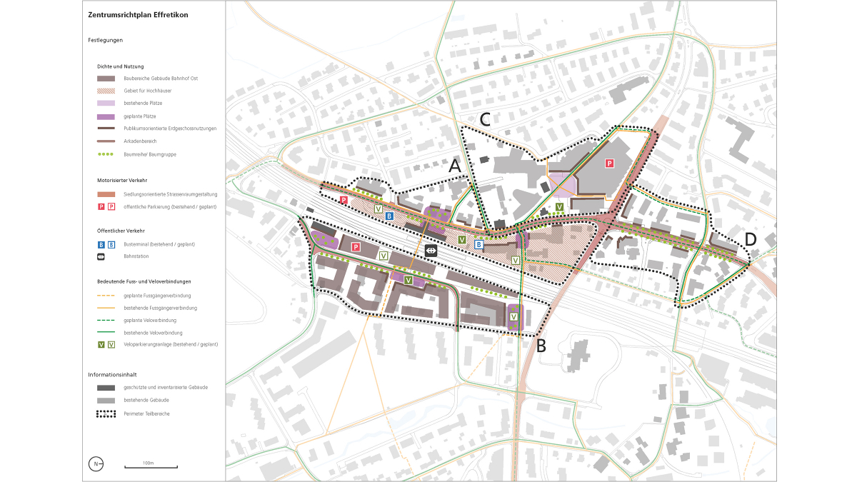 Zentrumsrichtplan: Konsolidierte Testplanungen, Studienaufträge und sonstige Planungen
