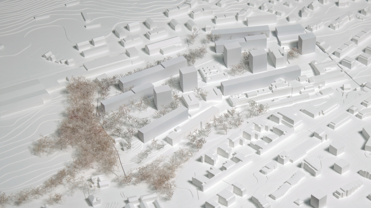 EBP hat die Ergebnisse des Studienauftragsverfahrens in ein Richtprojekt mit Masterplan überführt (Bild: Richtprojekt von Team Albi Nussbaumer Architekten, Boltshauser Architekten und Appert Zwahlen Partner AG Landschaftsarchitektur).