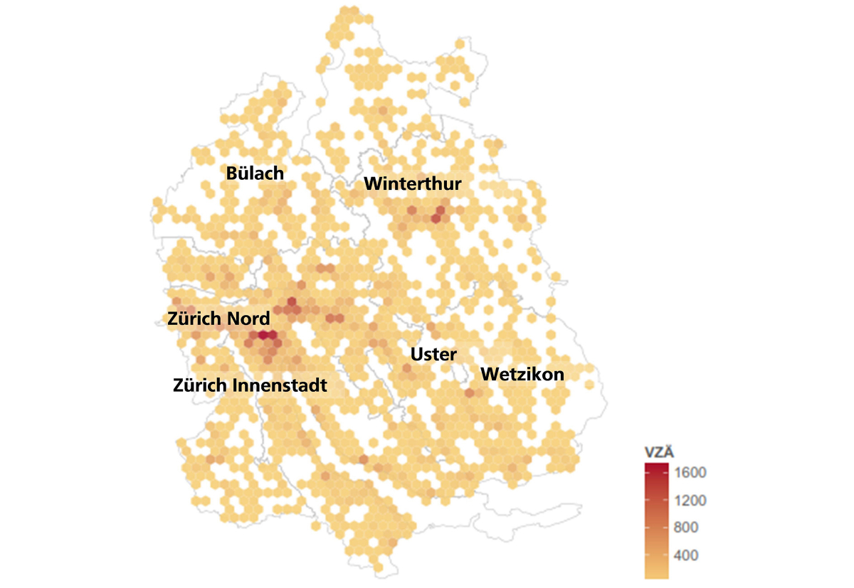 Industrielle Cleantech-Beschäftigte im Kanton Zürich
