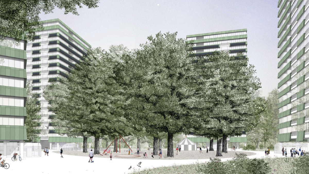 Visualisierung Lindenplatz Studienauftrag, Studio Märkli