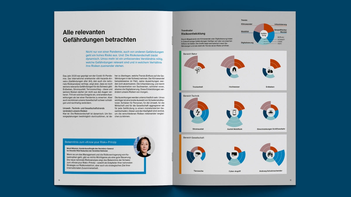 Trend radar on risk development: What megatrends have the potential to exacerbate the risks?