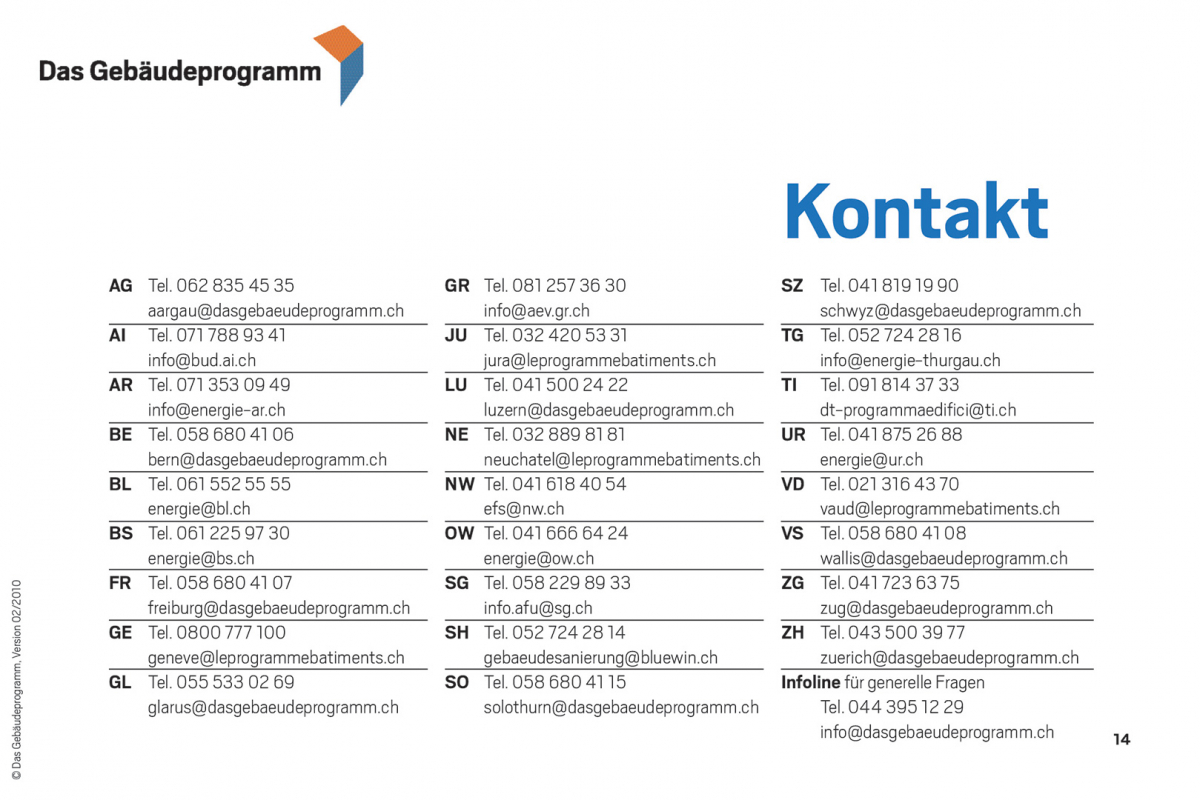 Gebäudeprogramm Leporello