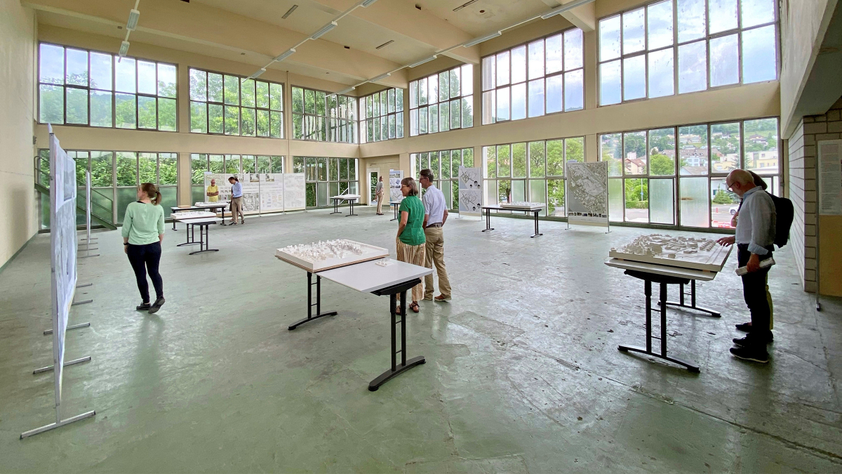Ausstellung des Studienauftrags auf dem Areal