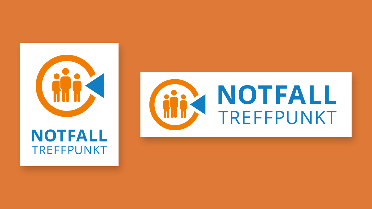 Logo Notfalltreffpunkte hoch und quer