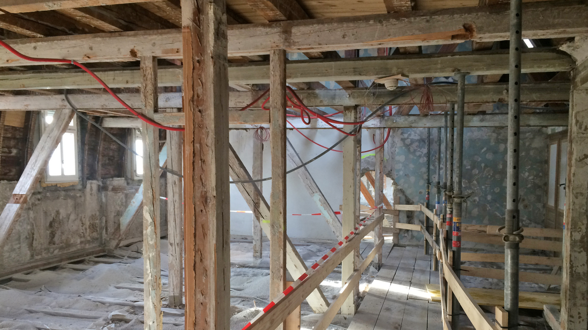 Exposed attic