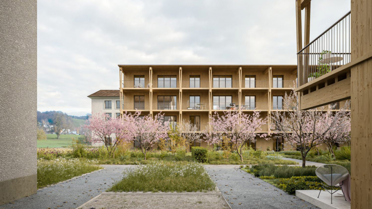 Visualisierung Studienauftrag blgp architekten ag / indievisual ag