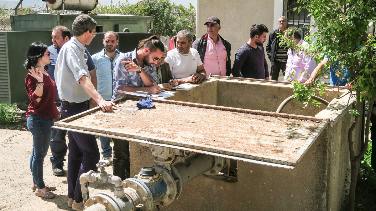 Well pumping site appraisal near Shtoura