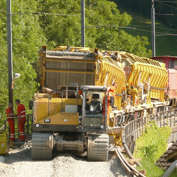 SOB, Baulogistik bei Cluster-Baustellen im Bahnbau