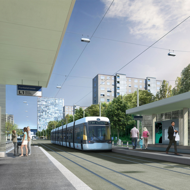Planned station at Spreitenbach Furttalstrasse 