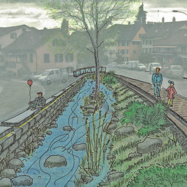 Revitalisierung und Neugestaltung Dorfbach in Erlenbach