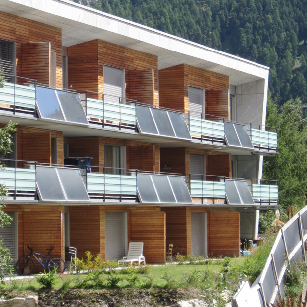 Hotel mit Solarwärme