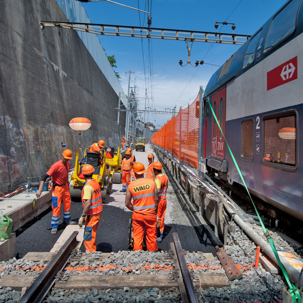Risikobeurteilung von Arbeitsstellen am Gleis, Foto EBP