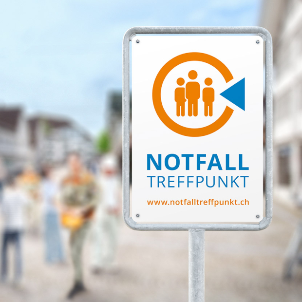 Kommunikation des Sicherheitskonzeptes der Notfalltreffpunkte