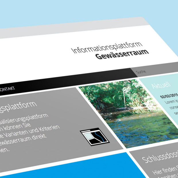 Teaser Infoplattform Gewässerraum